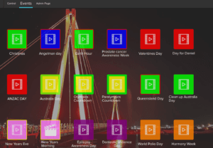 Syncwise developed an GUI interface and created scenes for special days in Australia and worldwide